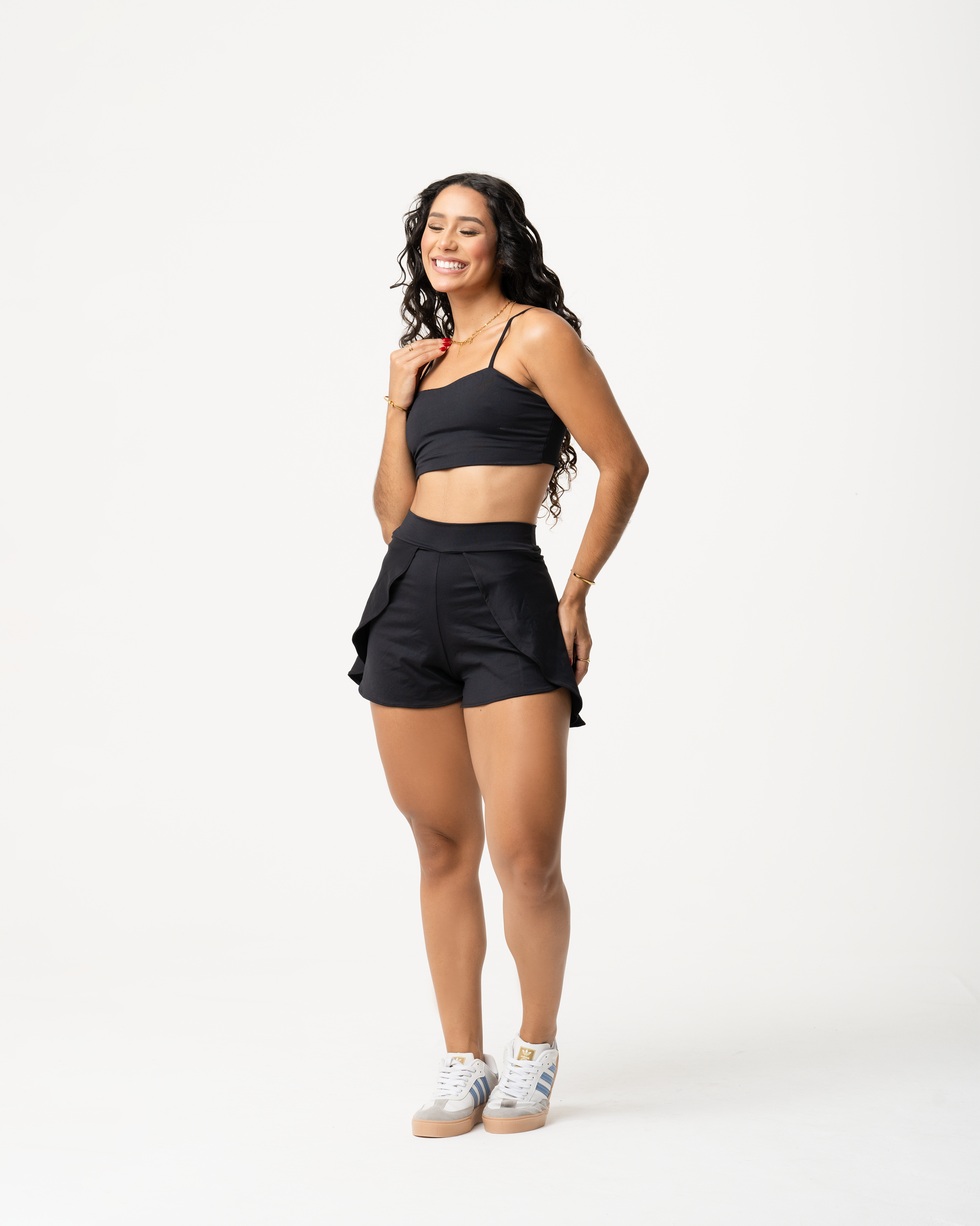 Conjunto Short-Saia Bloom