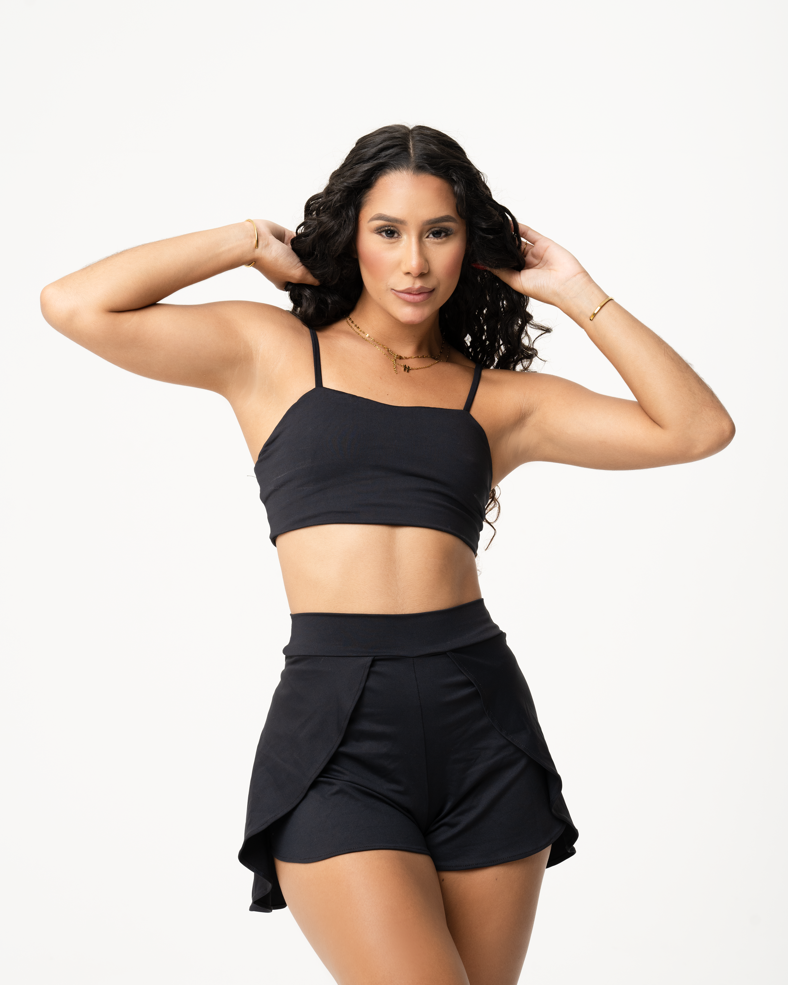 Conjunto Short-Saia Bloom